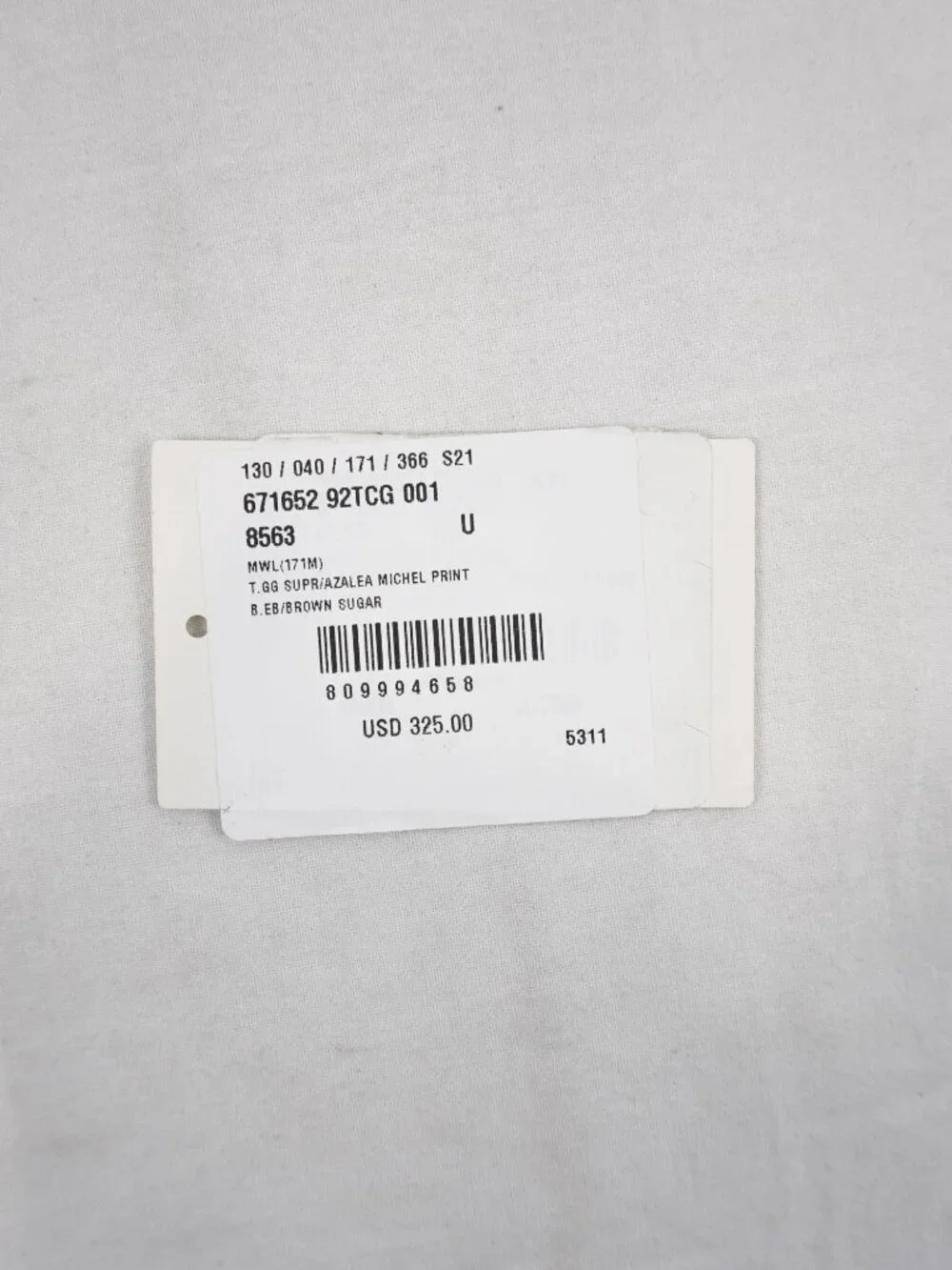 Gucci GG Supreme Logo Bifold Wallet In Beige & Brown Coated Canvas With Dust Bag - Picture 11 of 13